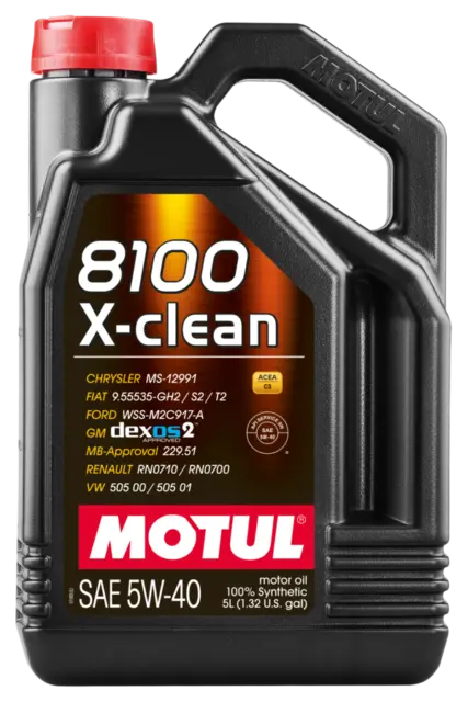 MOTUL Motorschmieröl 8100 X-CLEAN C3 5W40 5L