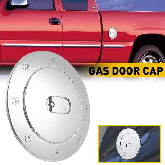 Triple Chrome Fuel Tank Gas Door Cap Cover for CHEVY SILVERADO 99-06 Accessories