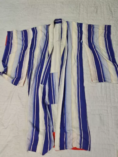 Vtg   Festival Yukata Japanese Traditional Kimono Costume Antique Vtg One Size