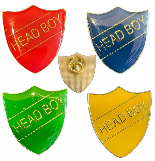 Head Boy School Colleges House Colours (GW) Lapel Pin Badge