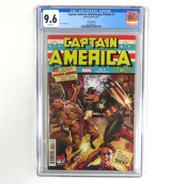 CAPTAIN AMERICA ANNIVERSARY TRIBUTE BROOKS VARIANT CGC Graded 9.6 2021 Marvel