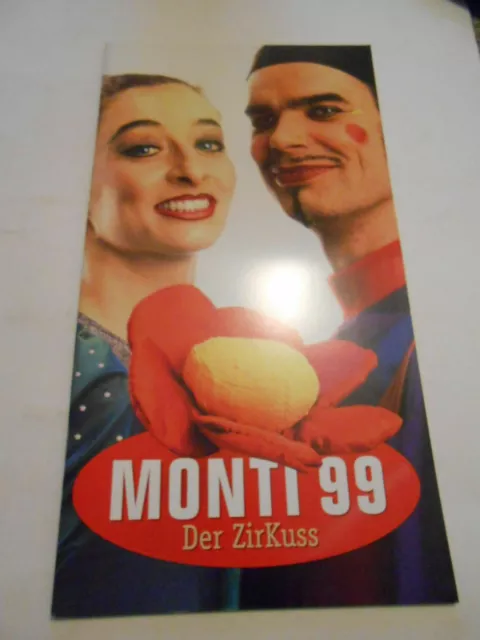 Programme Cirque/Circus Program 1999 Suisse Circus Monti