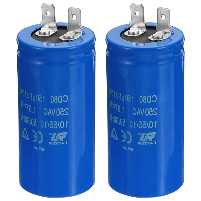 START Industrial Capacitors 150uF 250VAC Motor Start Capacitor CD60A ...
