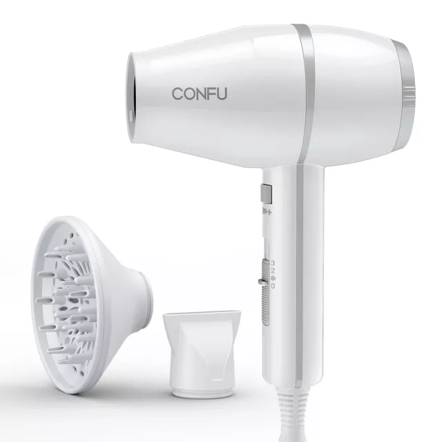 CONFU Hair Dryer, Blow Dryer for Curly Hair Women, Ionic pro Hair Dryer with ...