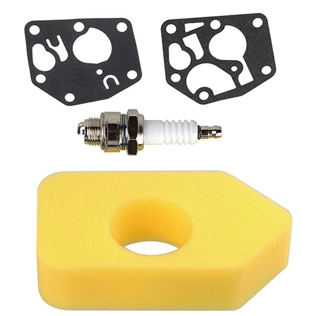 TOP NOTCH REPAIR Kit for Lawn Mower Air Filter + Gasket Diaphragm
