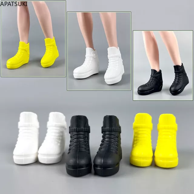 Fashion High Top Shoes For Ken Boy Doll Martin Boots Shoes 1/6 Dolls Accessories