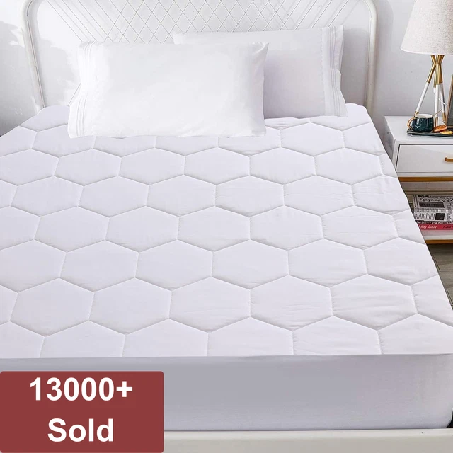 Premium Quilted Mattress Protector Extra Deep Fitted Bed Cover In All Sizes