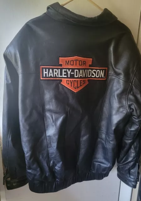 Vintage Harley-Davidson Lambskin Leather Motorcycle Biker Jacket