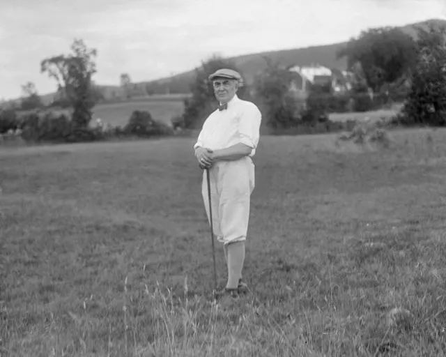 1922 President WARREN HARDING Glossy 8x10 Photo Waumbeck Golf Course Poster