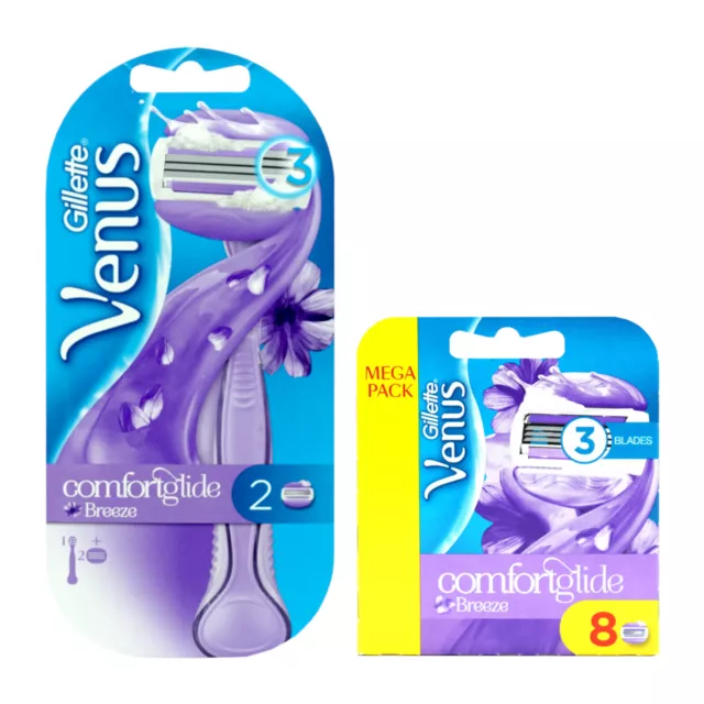 Gillette Venus Comfortglide Breeze Rasierklingen Auswahl + Apparat - NEU -