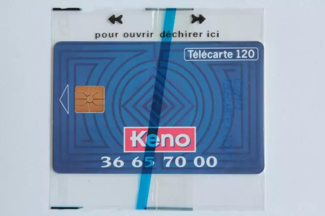 Télécarte à puce France Publique Keno 120 U NSB 1993 (54896)