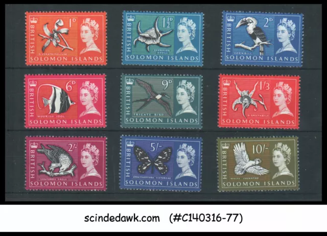 British Solomon Islands - 1965 Qeii Selected Stamps - 9V - Mint Nh