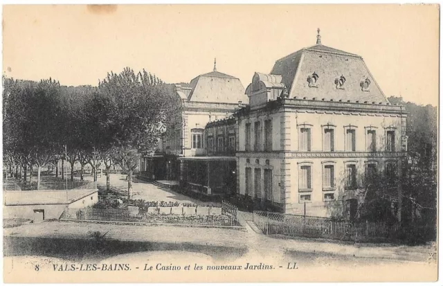 VALS-LES-BAINS 07 Le Casino Les Nouveaux Jardins CPA non circulée vers 1910-20