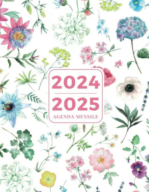 AGENDA MENSILE 2024-2025: Calendario Personale 24 Mesi Da Gennaio
