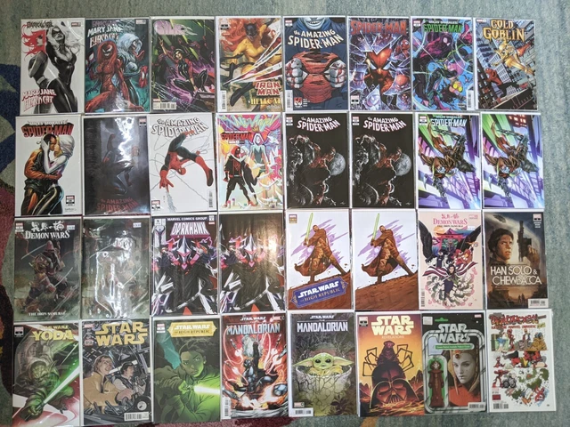 Marvel Comic Lot Amazing Spiderman, Star Wars, Miles Morales, Darkhawk, Deadpool