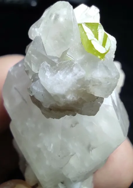 Sphene (titanite) Crystal on Calcite with albite from Skardu Pakistan