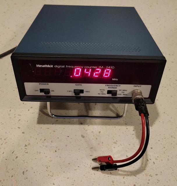 Vintage HEATHKIT IM-2410 Digital Frequency Counter BNC input 10Hz - 225 MHz