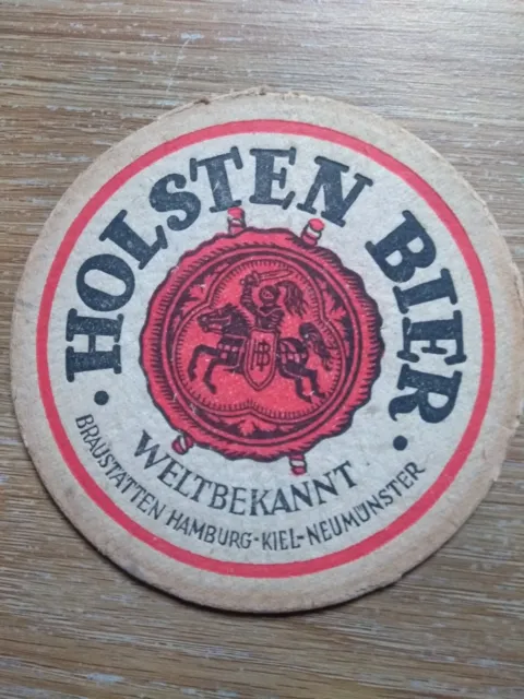 A Holsten Brewery, Germany, Beermat