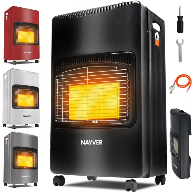 NAYVER® 4200W Gasheizung Gasofen Heizgerät Heizstrahler Gasheizstrahler Heizung