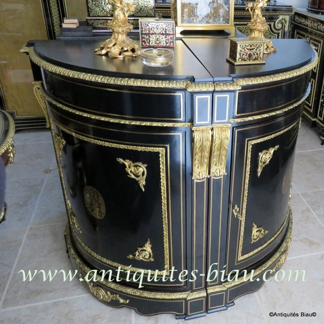 Pair Furniture of corners with brass inlay firt 19th  before Napoleon III period
