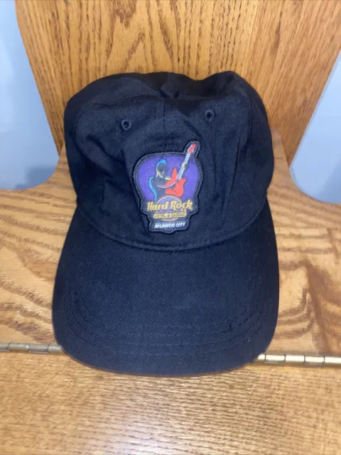 Hard Rock Hotel & Casino Atlantic City Adjustable Strapback Hat Cap Black