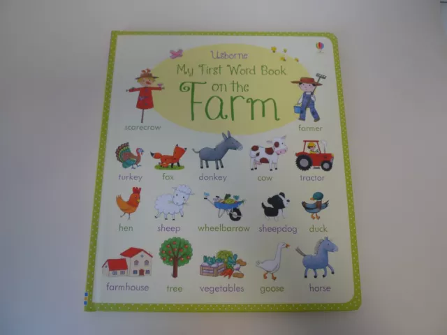 en anglais / book in English  - Usborne My First Word Book on the Farm