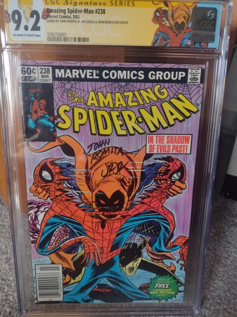 Signed CGC 9.2 AMAZING SPIDER-MAN #238 NEWSSTAND SS ROMITA SR & JR 1st HOBGOBLIN