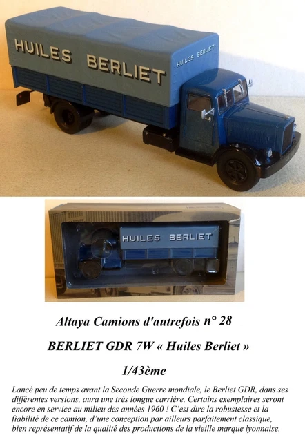 Modèle Réduit Berliet Club Des 4 Cabines 870 Fourgon Frigo - Échelle 1/43 - Ixo - Neuf Sous Boîte