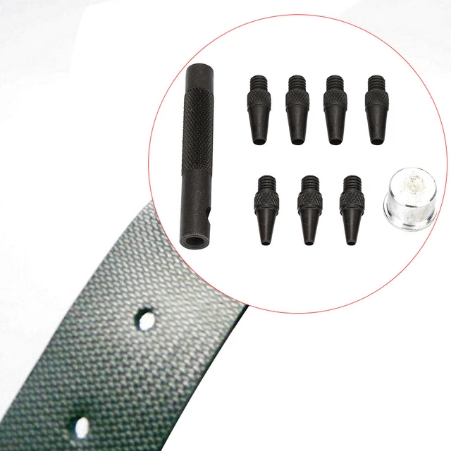 7pcs 2 - 5mm Ensemble De Poinçonnage En Cuir Poinçon En Acier Au Carbone En Cuir