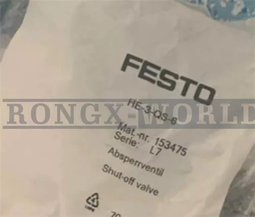 1PC FESTO HE-3-QS-6 153475 globe valve New