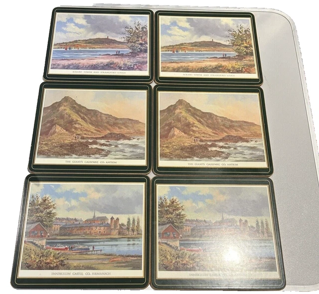 6 X VINTAGE Set Of Pimpernel Irish Heritage Placemats 8.75" X 7.75