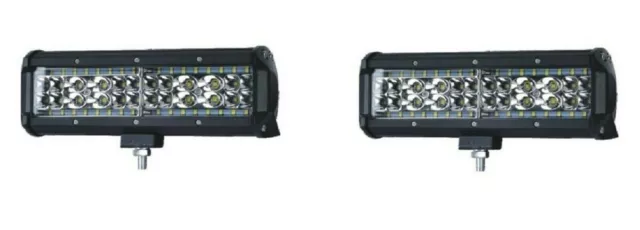 2x 168W 9Zoll LED Licht Bar Spot Flut Combo Beam Driving LED Arbeitslicht Licht