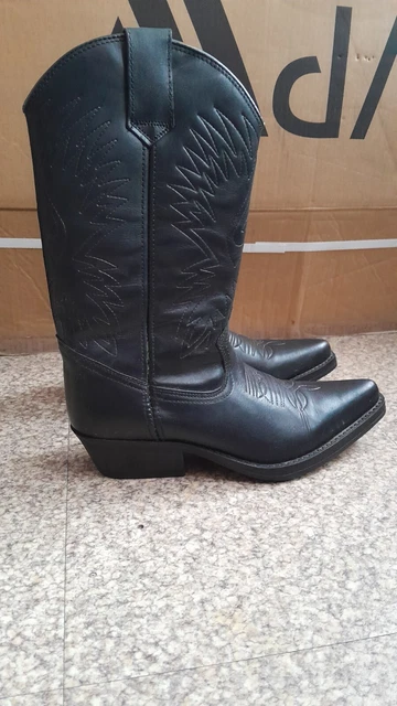 Bottes Vintage Santiag Pour Femme – Taille 35 – Cuir Véritable – Fabriqué En France – État Occasion