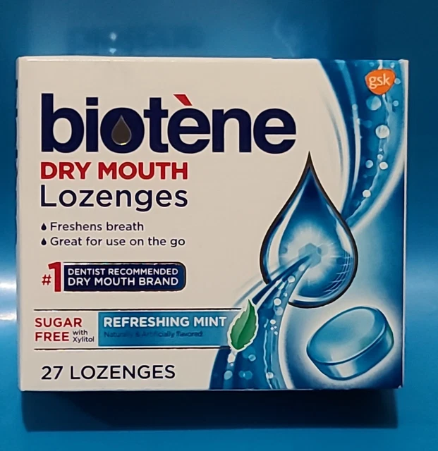 BIOTENE DRY MOUTH Relief LOZENGES Sugar Free with Xylitol REFRESHING