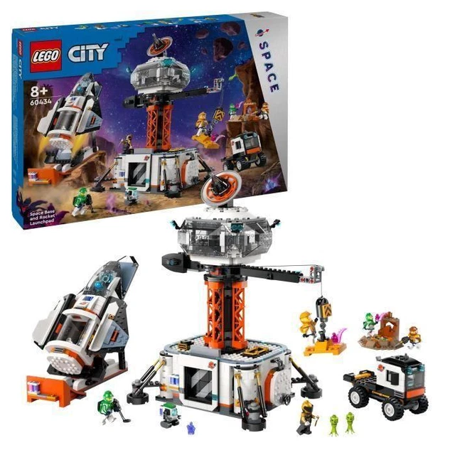 LEGO 60438 CITY La Station Spatiale et la Base de Lancement de Fusées ...