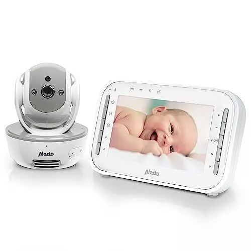 Alecto DVM200MGS Funk Babyphone steuerbarer Kamera - 100% strungsfreie Babyfon -