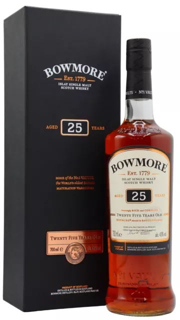 Bowmore - Islay Single Malt 25 year old Whisky  70cl
