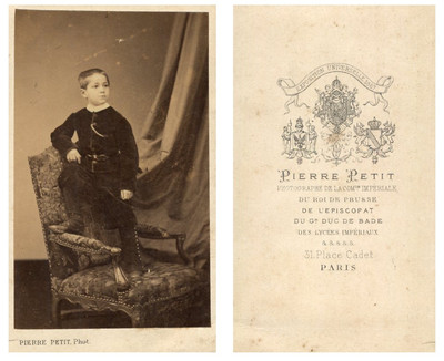 Pierre Petit Abbé Bauer Paris confesseur de l impératrice Eugénie Vintage cdv 