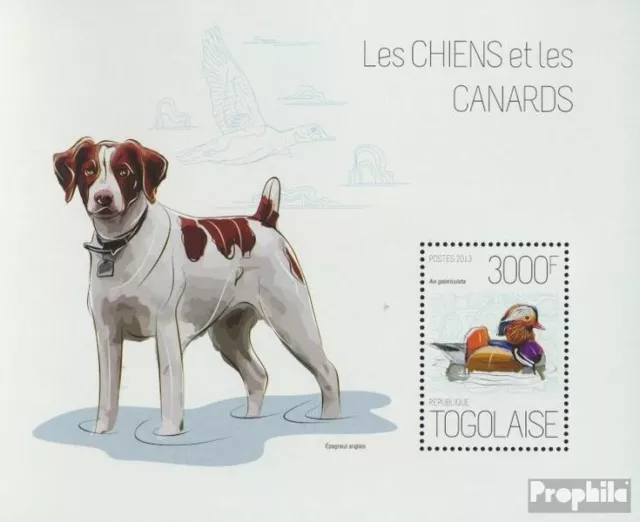 Briefmarken Togo  Mi Block 856 postfrisch Hunde