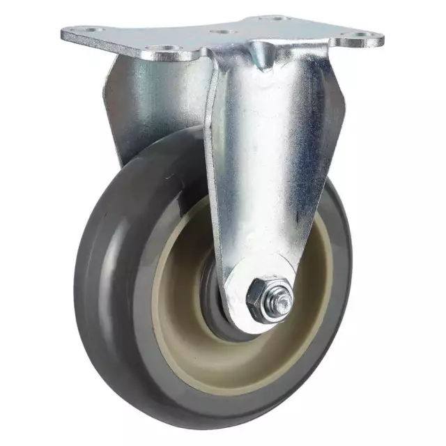 GRAINGER APPROVED P12R-UP035K-12 Standard Plate Caster,Rigid,250 lb.