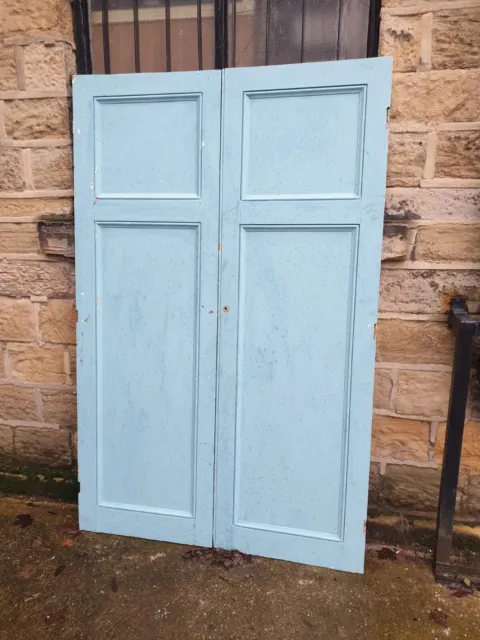 Victorian pine cupboard doors