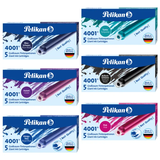 Pelikan Tintenpatronen lang Standard Großraum Universal für Füller viele Farben