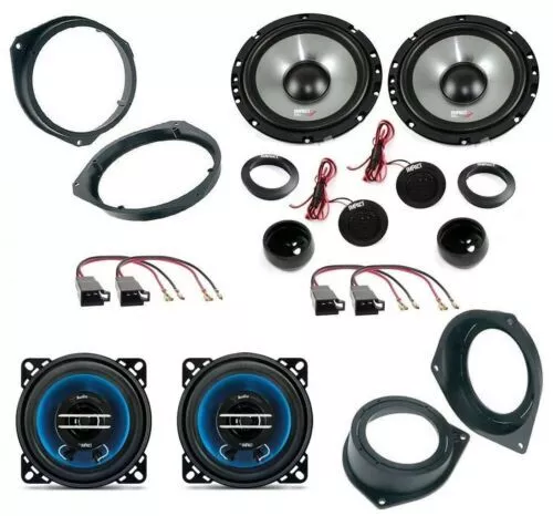 IMPACT AUDIODESIGN Set 6 Haut Parleur pour Astra H 2005> Avec Adaptateurs &