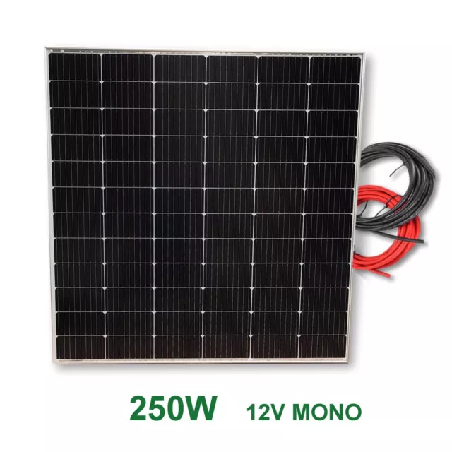 Panel Solar 250W 12V Monocristalino PERC. Envío Gratis 24H