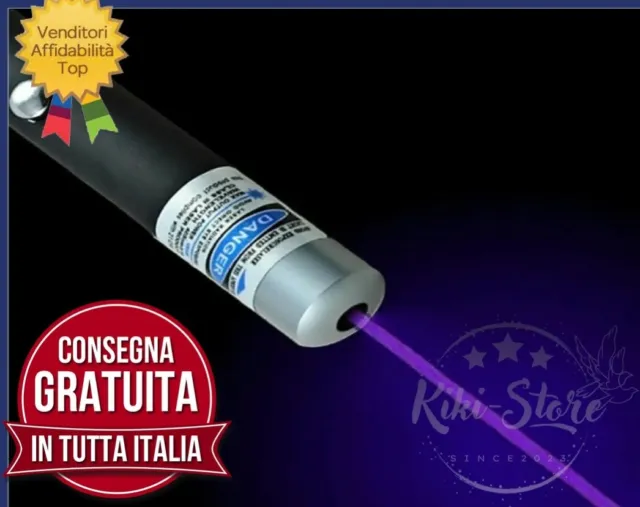 Puntatore Penna Laser Blu-Viola Professionale +Astronomico Alta Qualita ++