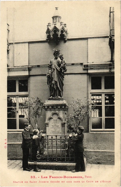 CPA AK PARIS 4e Les Francs-Bourgeois. Statue of St. Joseph (539823)