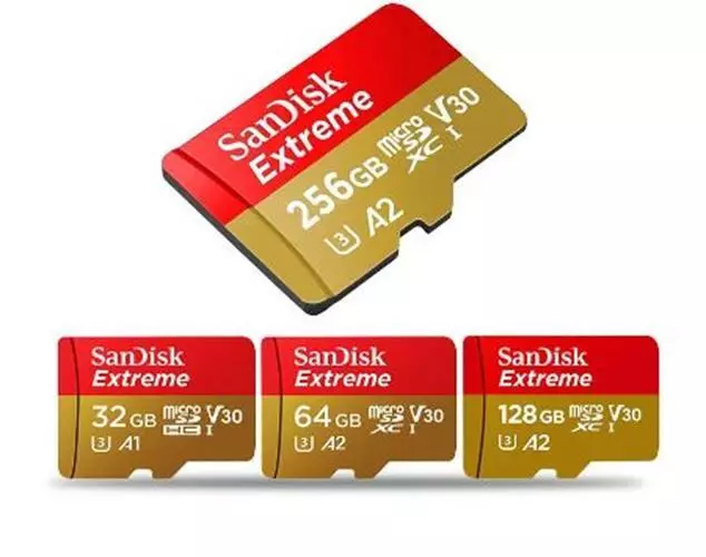 Sandisk Extreme Micro SD Karte 32GB 64GB 128GB Speicherkarte mit Adapter