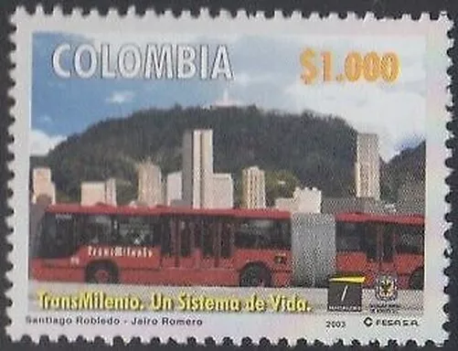 Kolumbien 1197 2003 Verkehrsminister Von Bogota MNH