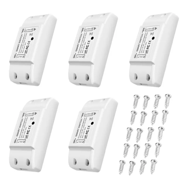 5Pcs  and   Switch 10A 2200W Dual-mode On/Off Device Voice  N2H3