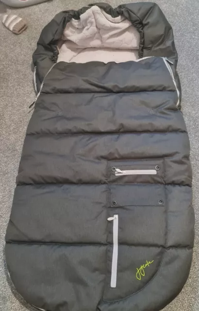 JJ COLE Fußmuff Baby Buggy Kleinkind grau warm Winter gemütliche Zehen Arktispaket mich